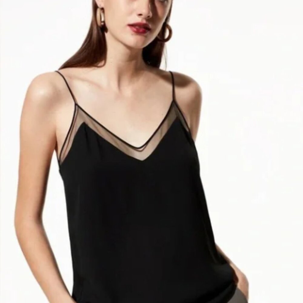 Aritzia (Babaton) | Galen Camisole in Black | Size XS